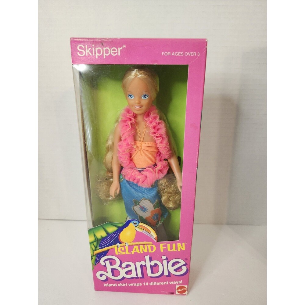 1987 MATTEL 4064 SKIPPER ISLAND FUN BARBIE DOLL SKIRT WRAPS 14 WAYS NEW